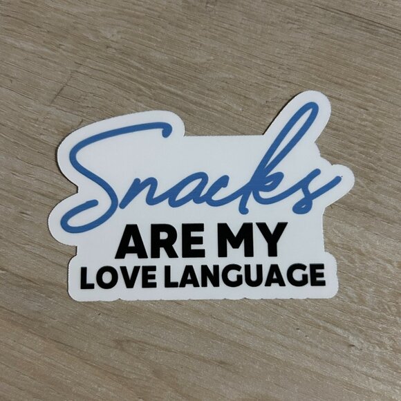 3 for $12 Snacks are my Love language sticker - Picture 1 of 1
